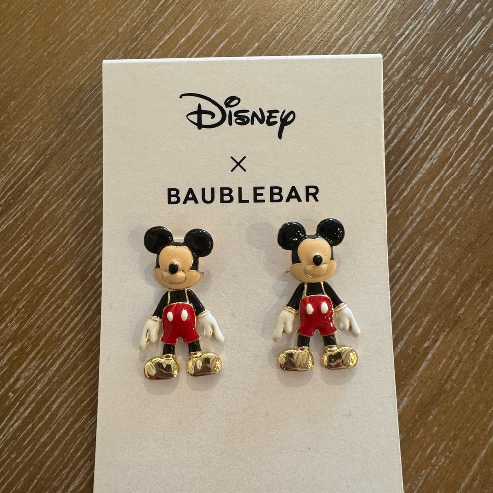 Disney x BaubleBar Mickey Mouse Earrings NWT